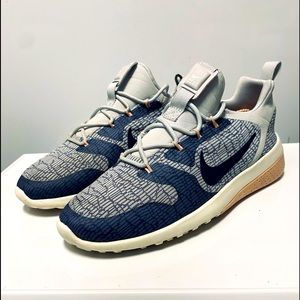 Nike CK Racer 916792-400 Womens Gray/Blue Canvas Low Top Lifestyle Shoes 7.5.